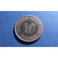 10 пфеннигов 1900 А . Германия. Хорошая!