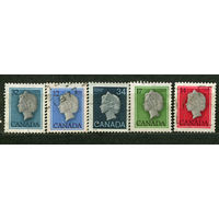 Барельеф королевы Елизаветы II. Канада. Серия 5 марок