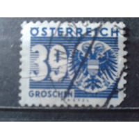 Австрия 1935 Доплатная марка, цифра и герб 39 грошей