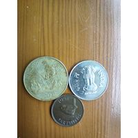 Танзания 200 шиллингов, 2014, Великобритания фартинг 1951, Индия 1 рупия 2003-60
