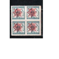 Югославия-1920(Мих.46)  ** , Стандарт, Надп. , Служебные марки, кв.бл.