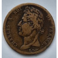 Франция Колонии 5 сантимов 1828 года (A)