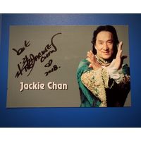 Автограф на фото, актер Джеки Чан (2).