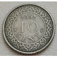 Суринам 10 центов 1962