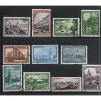 СССР-1947, (Заг.1073-1083)   гаш., 800-лет Москве, 11 марок