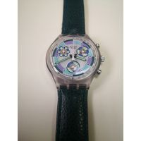 Швейцарский хронограф... GREENTIC SCV100 Swatch Watch . 1992 Vintage Swatch Chronograph