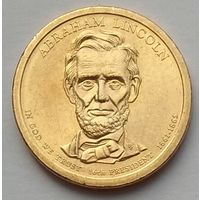 США 1 доллар 2010 г. 16-й Президент США Авраам Линкольн