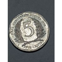 Карибы 5  центов 2008 года .