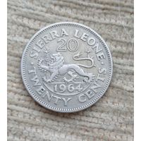 Werty71 Сьерра Леоне 20 центов 1964 Лев