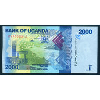 Уганда 2000 шиллингов 2021 UNC