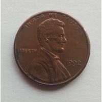 США. 1 цент 1992 г.