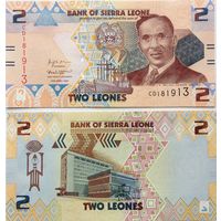 Сьерра Леоне 2 леоне   2022 год   UNC