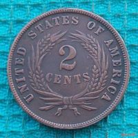 США 2 цента 1868 года