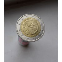 2 евро 2009 Австрия 10 лет Экономическому и валютному союзу