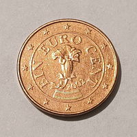 1 евроцент, Австрия 2002 г
