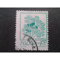 Польша 1974 стандарт цветы