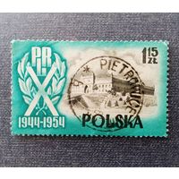 Марка Польша 1954 год 10 лет ПНР