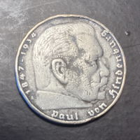 5 марок 1937 год А Германия