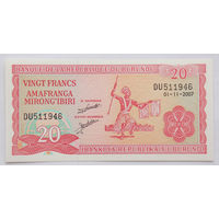Бурунди 20 франков образца 2007