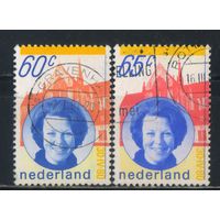 Нидерланды 1980-1 Королева Беатрикс Коронация #1160,1175