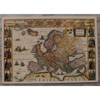 Репродукция карты Европы 17-го века