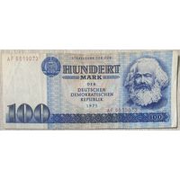 БАНКНОТА 100 МАРОК 1975 ГДР С рубля без МЦ.