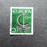 Марка Германия 1966 год Европа СЕРТ