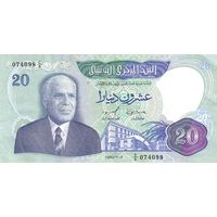 Тунис 20 динаров образца 1983 года UNC p81