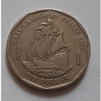 1 доллар 2002 г. Восточные Карибы