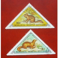 Монголия. Фауна. ( 2 марки ) 1973 года. 8-3.