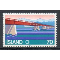 Завершение строительства кольцевой дороги Исландия 1978 год серия из 1 марки