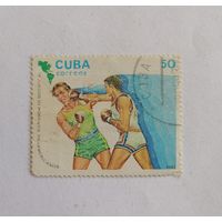 Марка Куба 1983 год. Спорт. Панамериканские игры Бокс.