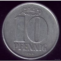 10 пфеннигов 1965 год ГДР