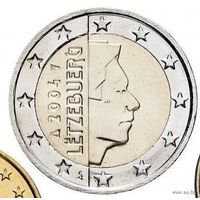 2 евро 2004 Люксембург UNC из ролла