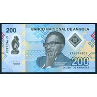 Ангола 200 кванза 2020 UNC пластик полимер