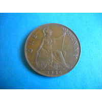 Великобритания 1 пенни 1936 г.