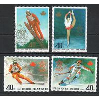 Спорт Олимпийские игры в Калгари КНДР 1987 год серия из  и 4-х марок