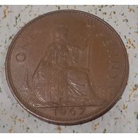 Великобритания 1 пенни, 1967 (14-1-2)