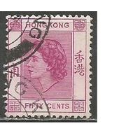 Гонконг. Королева Елизавета II. 1954г. Mi#185.