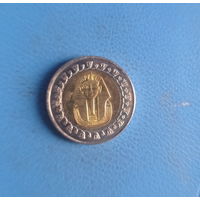 Египет 1 фунт 2008 год биметалл состояние фараон Тутанхамон