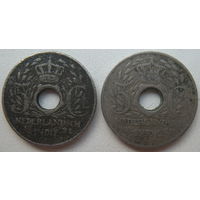 Голландская Ост-Индия 5 центов 1921, 1922 гг. Цена за 1 шт. (g15)