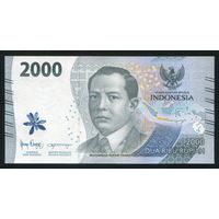 Индонезия 2000 рупий 2022 г. P163. Серия OAG. UNC