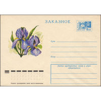 Художественный маркированный конверт СССР N 9861 (17.07.1974) Заказное  [Ирис]