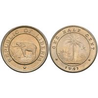 Либерия 1/2 цента 1941 UNC