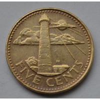 Барбадос, 5 центов 2004 г.