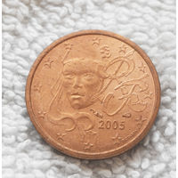 1 евроцент 2005 Франция #01