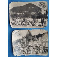 Два фото отдыхающих в г. Железноводске. 1938 г. 11х16 см. Цена за 1.
