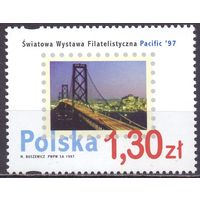 Польша 1997 Архитектура Мост**  Международная Филателистическая выставка океана '97 в Сан-Франциско, США