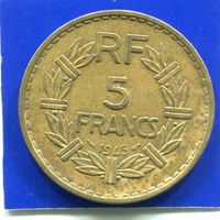 Франция 5 франков 1945 С , Колониальный выпуск