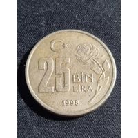Турция 25000 лир 1998